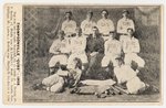 1908 THOMPSONVILLE (MI) CUBS BASEBALL TEAM POSTCARD.