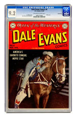 DALE EVANS COMICS #4 MARCH APRIL 1949 CGC 9.2 OFF-WHITE TO WHITE PAGES CARSON CITY COPY.