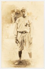 C. 1920'S ALMENDARES CUBAN BASEBALL PLAYER REAL PHOTO POSTCARD.