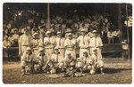 C. 1911 TROY (NY) TROJANS BASEBALL TEAM REAL PHOTO POSTCARD.