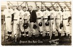 C. 1910 FAIRMONT CHAMPIONS BASEBALL TEAM REAL PHOTO POSTCARD.