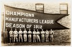 1912 KEYSTONE BASEBALL TEAM REAL PHOTO POSTCARD.