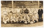 C. 1910-11 WATERLOO (IA) BOOSTERS BASEBALL TEAM REAL PHOTO POSTCARD.