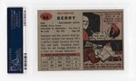 1957 TOPPS #94 RAYMOND BERRY (HOF) ROOKIE CARD PSA VG-EX 4.