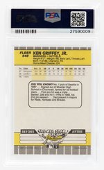 1989 FLEER #548 KEN GRIFFEY JR. (HOF) ROOKIE CARD PSA 8 NM-MINT.