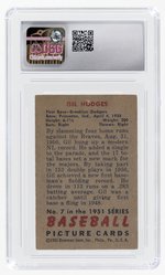 1951 BOWMAN #7 GIL HODGES (HOF) CSG 1 POOR.