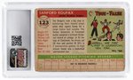 1955 TOPPS #123 SANDY KOUFAX (HOF) ROOKIE CARD CSG 1 POOR.