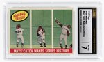 1959 TOPPS #464 WILLIE MAYS "MAYS' CATCH MAKES HISTORY" (HOF) CSG 7 NM.