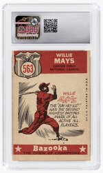 1959 TOPPS #563 WILLIE MAYS '59 ALL STAR (HOF) CSG 3 VERY GOOD.