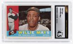 1960 TOPPS #200 WILLIE MAYS (HOF) CSG 4.5 VG/EX+.