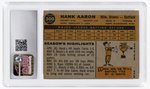 1960 TOPPS #300 HANK AARON (HOF) CSG 3.5 VERY GOOD+.