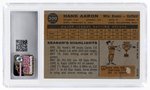 1960 TOPPS #300 HANK AARON (HOF) CSG 2.5 GOOD+.