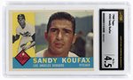 1960 TOPPS #343 SANDY KOUFAX (HOF) CSG 4.5 VG/EX+.