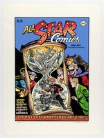 IRWIN HASEN - ALL-STAR COMICS #35 HAND-COLORED PRINT.