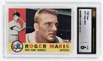 1960 TOPPS #377 ROGER MARIS CSG 6 EX/NM.