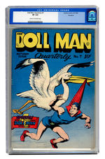 DOLL MAN QUARTERLY #7 FALL 1943 CGC 8.0 CREAM TO OFF-WHITE PAGES ROCKFORD COPY.
