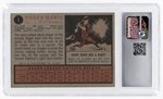 1962 TOPPS #1 ROGER MARIS CSG 4 VG/EX.