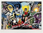 DICK SPRANG - GUARDIANS OF GOTHAM CITY LIMITED EDITION SIGNED LITHOGRAPH PRINT.