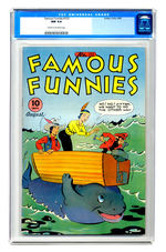 FAMOUS FUNNIES #133 AUGUST 1945 CGC 9.4 CREAM TO OFF-WHITE PAGES.