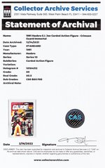 G.I. JOE - CRIMSON GUARD IMMORTAL SERIES 10/22 BACK FIGURE CAS 80.