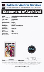 G.I. JOE - ZANDAR SERIES 5/36 BACK FIGURE CAS 85+.