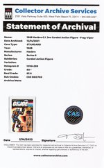 G.I. JOE - FRAG-VIPER SERIES 8/34 BACK FIGURE CAS 80+.