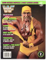 HULK HOGAN (HOF) SIGNED 1993 WWF MAGAZINE.