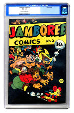 JAMBOREE COMICS #2 MARCH 1946 CGC 9.4 CREAM TO OFF-WHITE PAGES.