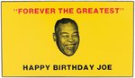 C. 1975 JOE LOUIS BIRTHDAY PLASTIC BADGE.