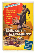 "THE HITLER GANG/BEAST OF BUDAPEST" MOVIE POSTERS.