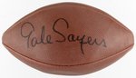 GALE SAYERS (HOF) SIGNED FOOTBALL.