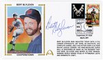 2011 BERT BLYLEVEN (HOF) SIGNED FIRST DAY COVER SILK CACHE "COOPERSTOWN".