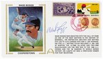 2005 WADE BOGGS (HOF) SIGNED FIRST DAY COVER SILK CACHE "COOPERSTOWN".