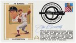 1996 JIM BUNNING (HOF) SIGNED FIRST DAY COVER SILK CACHE "COOPERSTOWN".