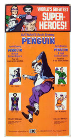 PENGUIN MEGO FIGURE ON RARE KRESGE CARD.