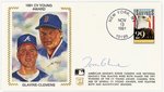 1991 GLAVINE (HOF)-CLEMENS SIGNED FIRST DAY COVER SILK CACHE "1991 CY YOUNG AWARD".