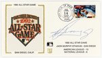 1992 KEN GRIFFEY JR. (HOF) SIGNED FIRST DAY COVER SILK CACHE "1992 ALL-STAR GAME SAN DIEGO PADRES".