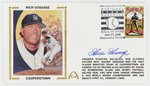 2008 RICH GOSSAGE (HOF) SIGNED FIRST DAY COVER SILK CACHE "COOPERSTOWN".