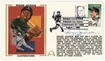 1993 REGGIE JACKSON (HOF) SIGNED FIRST DAY COVER SILK CACHE "COOPERSTOWN".