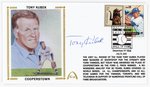 2009 TONY KUBEK SIGNED FIRST DAY COVER SILK CACHE "COOPERSTOWN".