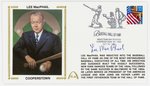 1998 LEE MacPHAIL (HOF) SIGNED FIRST DAY COVER SILK CACHE "COOPERSTOWN".