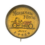 "TACOMA 1913" AUTO RACES RARE BUTTON.