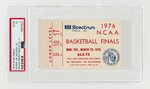 1976 NCAA MEN'S BASKETBALL FINALS TICKET STUB PSA 3 VG.