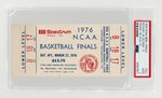 1976 NCAA SEMI-FINALS MENS BASKETBALL FULL TICKET PSA 2 GOOD.