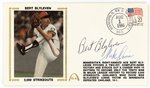 1986 MULTI SIGNED (HOF) FIRST DAY COVER SILK CACHE "3,000 STRIKEOUTS".