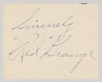 RED GRANGE (HOF) CUT SIGNATURE.