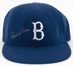 PEE WEE REESE (HOF) SIGNED BROOKLYN DODGERS BASEBALL CAP.