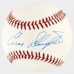 ENOS SLAUGHTER (HOF) SINGLE-SIGNED BASEBALL.