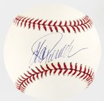 JORGE POSADA SINGLE-SIGNED BASEBALL.