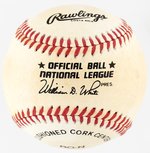 HANK AARON (HOF) SINGLE-SIGNED BASEBALL.